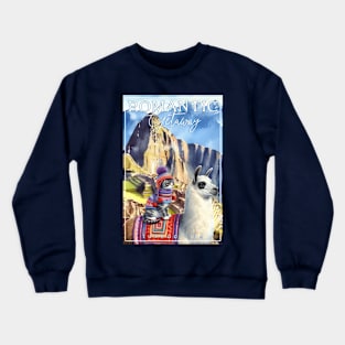 Romantic Andes Getaway Cat Tuxedo Life 36T Crewneck Sweatshirt